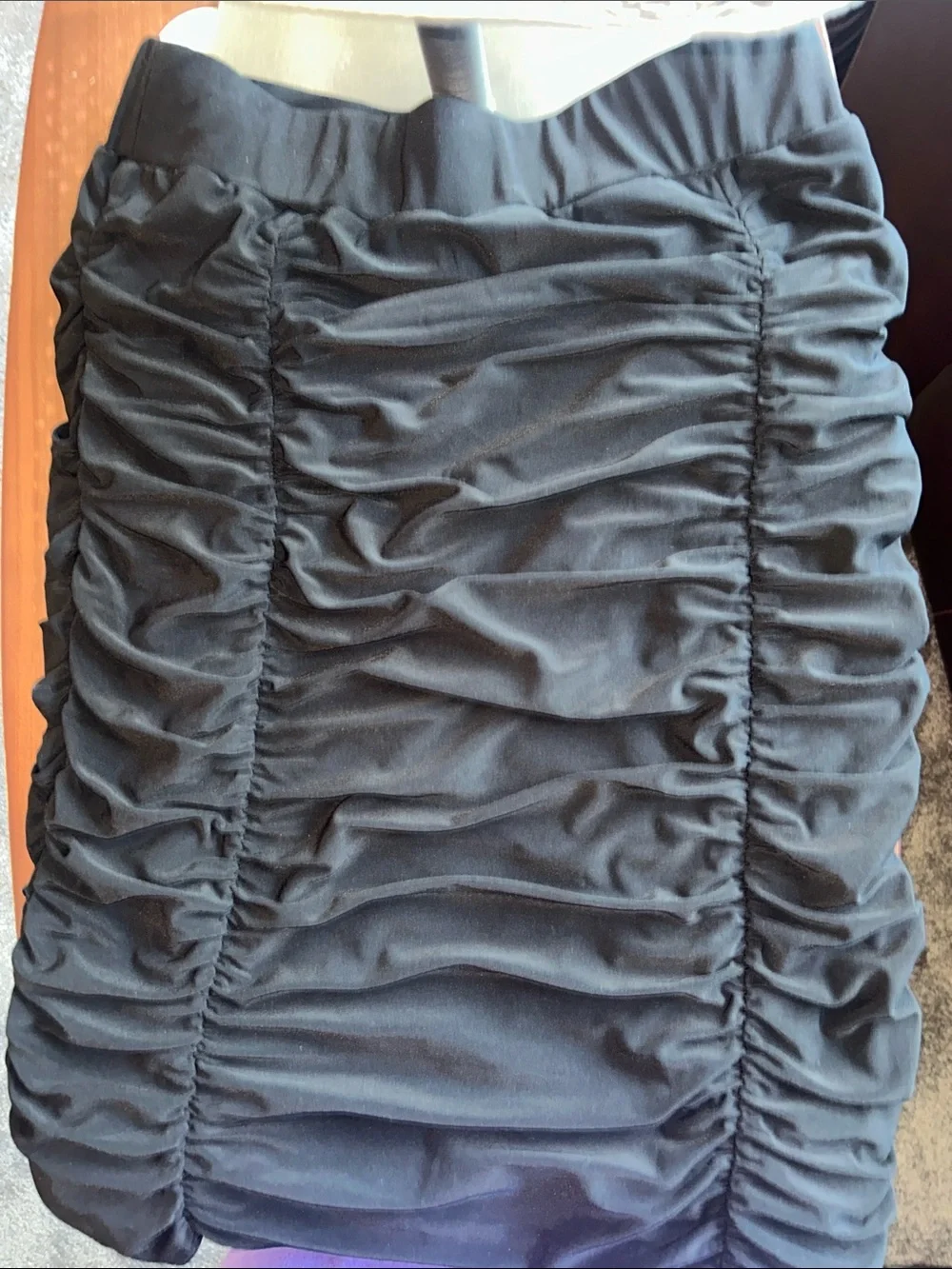 Travel by Tribal Ruched Black Women’s Skirt- Size XS